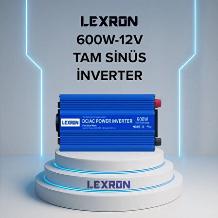 Lexron - İnges 600 Watt Tam Sinüs İnverter 12 Volt - 220 volt çevirici 12v 600w