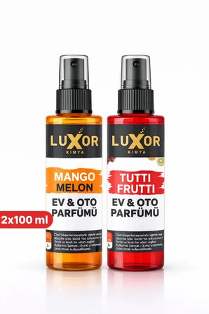 Luxor Kimya Oto Parfümü Mango Kavun & Tutti Frutti 100 ML | Oto Kokusu | Araç Parfümü | Sprey Oto Kokusu
