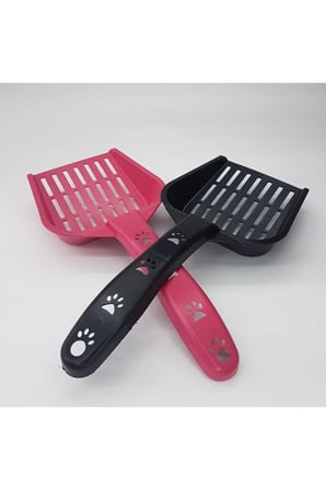 1 Adet Kedi Kumu Temizleme Küreği – Topak Ayırıcı Scoop, Kedi Kumu Küreği, Mavi Pembe Sarı Siyah