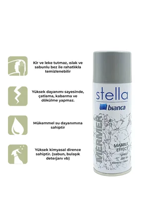 STELLA Mermer Efekt Sprey Beyaz