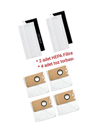 Lydsto G2 Robot Süpürge Uyumlu Toz Torbası hepa filtre Yedek parça