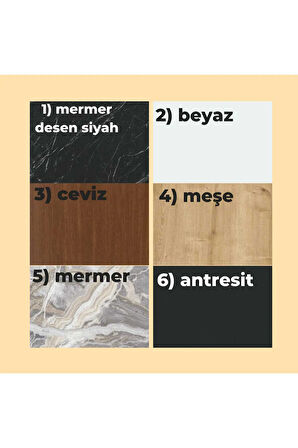 Linea Raflı Duvara Monte Havluluk Siyah Metal Meşe Raf