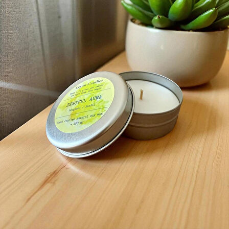 ZESTFUL AURA BERGAMOT, SANDAL SOYA MUMU METAL KUTU 75ML