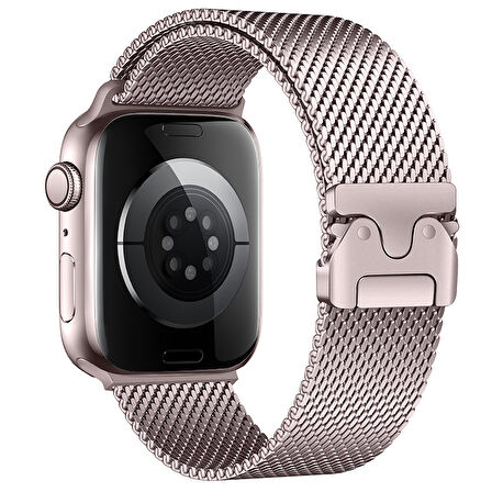 Apple Watch 10 42mm Zore KRD-121 Metal Hasır Kordon SAAT DEĞİLDİR.