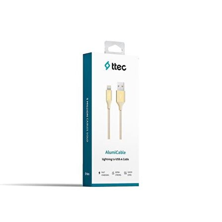 ttec AlumiCable Lightning Şarj Kablosu 120cm