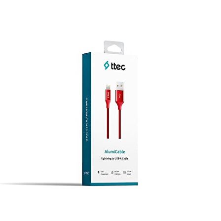 ttec AlumiCable Lightning Şarj Kablosu 120cm