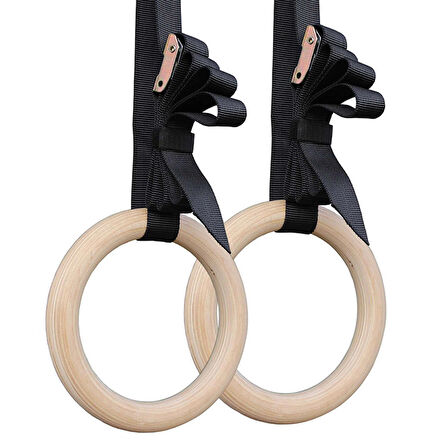Leyaton Jimnastik Halkası Jimnastik Barfiks Halkası Halatı Halka Çapı 24 cm