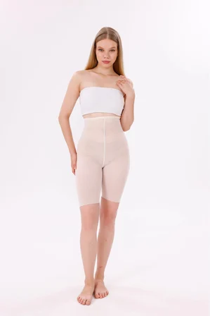 Freshness 0007 Lazer Kesim Tül Yüksek Bel Şort Korse