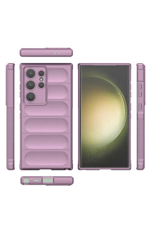 Samsung Galaxy S24 Ultra Kılıf Optimum Silikon - Mor