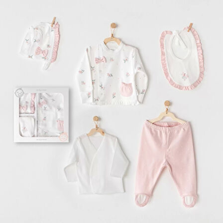 Lenaca Fairy 5 Parça Hastane Çıkışı Pink