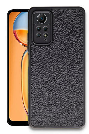 Xiaomi Redmi Note 12 Pro 4G Kılıf Aras Deri Kapak - Siyah