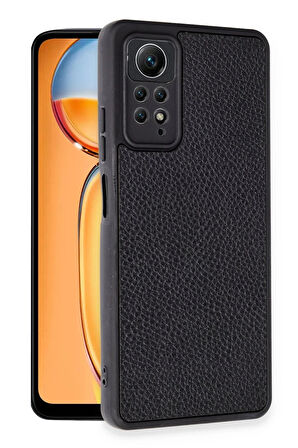 Xiaomi Redmi Note 12 Pro 4G Kılıf Aras Deri Kapak - Siyah