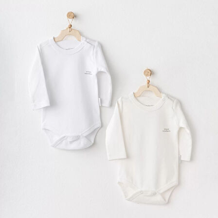 Lenaca Long Sleeve 2'li Basic Body Ekru