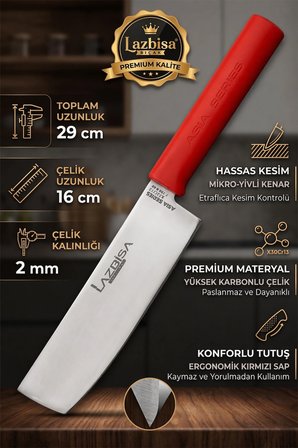 Asia Serisi Mutfak Şef Bıçağı Seti Et Ekmek Sebze Şef Bıçak 3 Lü Set Günlük Kullanım ( Mtf-346)