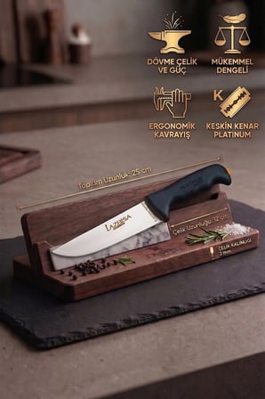 Platinum Serisi Mutfak Bıçak Seti Et Ekmek Sebze Meyve Bıçağı 3 Lü Set Günlük Kullanım (MFT-247)
