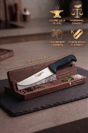 Platinum Serisi Mutfak Bıçak Seti Et Ekmek Sebze Meyve Bıçağı 3 Lü Set Günlük Kullanım (MFT-247)