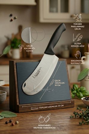 İncisive Serisi Mutfak Bıçak Seti Et Ekmek Sebze Pizza Pide Salata Bıçağı 3 Lü Set ( Mtf-457)