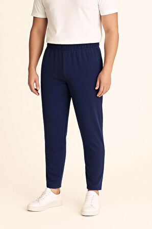 Lacivert Likralı Eşofman Altı