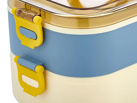 Yeni Nesil Sefer Tası / Lunch Box / Beslenme Kabı / Saklama Kutusu / Paslanmaz Çelik / 1300 ML 