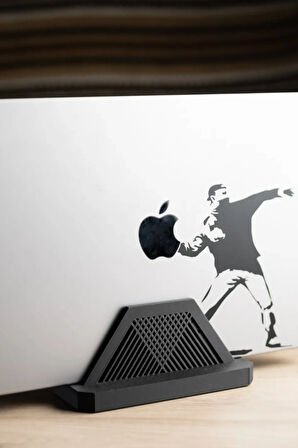 Laptop Dikey Stand - Masaüstü Portatif Macbook Dikey Standı - Dikey Tutucu
