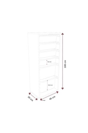 %100 MDF - Large Mono 4 Büyük Sepetli Oyuncak Dolabı