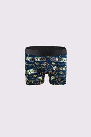5'li Premium Erkek Desenli Boxer Paketi %95 Pamuk Extra Esnek