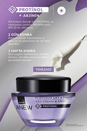Avon Anew Platinum Gündüz -Gece Kremi ve Silikon Yüz Maskesi 3lü Set