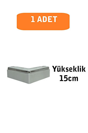 Kanepe Koltuk Tv Ünitesi Konsol Yükseltme L Model Plastik Ayak Beyaz 5cm 1 Adet