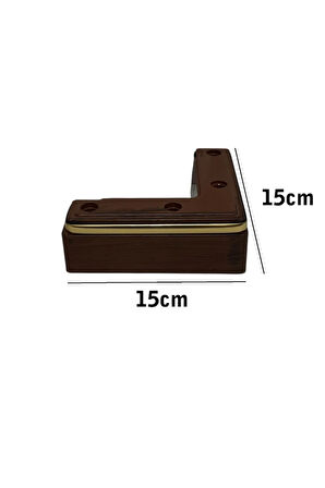 Kanepe Koltuk Tv Ünitesi Konsol Yükseltme L Model Plastik Ayak Ceviz 5cm 8 Adet