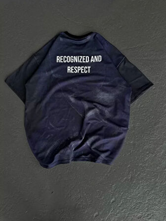 Livizmir Moda Unisex Bisiklet Yaka Baskılı Oversize T-Shirt - Siyah