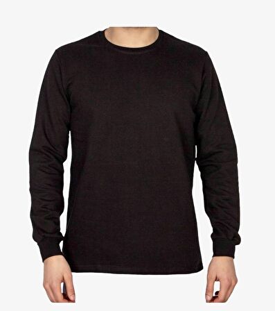 2 iplik Bisiklet Yaka Sweatshirt