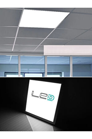 60cm X60cm Sıva Altı Led Panel, Taş Yünü Asma Tavan Led Panel, Beyaz Işık, Kare Backlight Led Panel