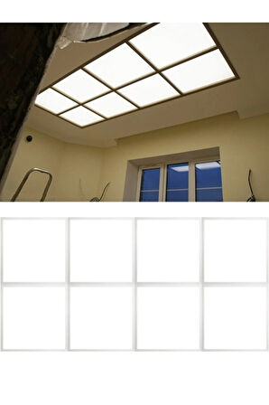 8 Adet,yeni Tavan Aydınlatma, 8 Li Led Panel,t24 Asma Tavanlar Için Gurup Led Aydınlatma Panel,60x60