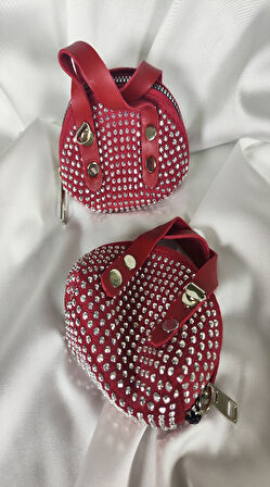 Zincir Askılı Taşlı Çanta