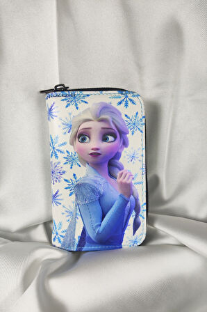 KARLAR KRALİÇESİ Çocuk ve Genç Cüzdanı, Fermuarlı, Kartlık Bölmeli Bozuk Para Gözlü