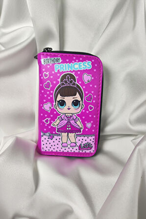 LOL Çocuk ve Genç Cüzdanı, Fermuarlı, Kartlık Bölmeli Bozuk Para Gözlü
