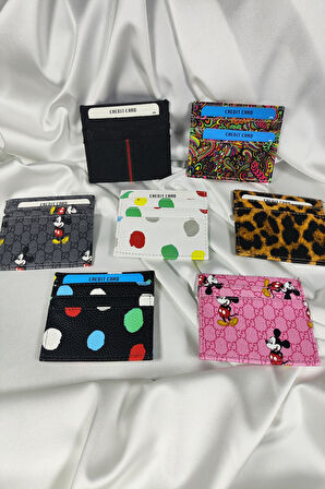 Unisex Kartlık Beyaz, 1. Sınıf Vinlex Deri, 7 Tane Kart Koyma Cepli