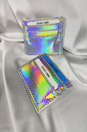 Kadın Kartlık Parlak Beyaz, 1. Sınıf Vinlex Deri, 7 Tane Kart Koyma Cepli