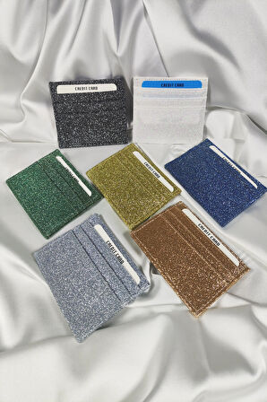 Kadın Kartlık Simli Beyaz, 1. Sınıf Vinlex Deri, 7 Tane Kart Koyma Cepli