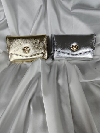 Lame Kadın cüzdanı, Çok Gözlü, Fermuarlı, Kartvizit Bölmeli, Bozuk Para Gözlü