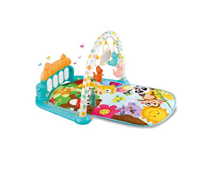 Learning Fun Jimnastik Merkezi Piyanolu Oyun Halısı Işıklı Müzikli Hayvanlar