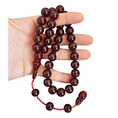 Osmanlı Benzetme Sıkma Kehribar Tesbih Lt1266