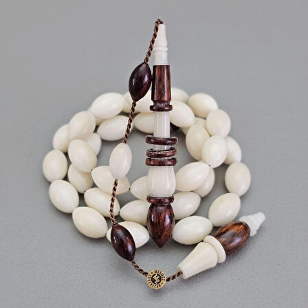 Erbabacan Usta Yılan Ağacı Kombinli Halkalı İmameli Narçıl Tesbih Lt1389