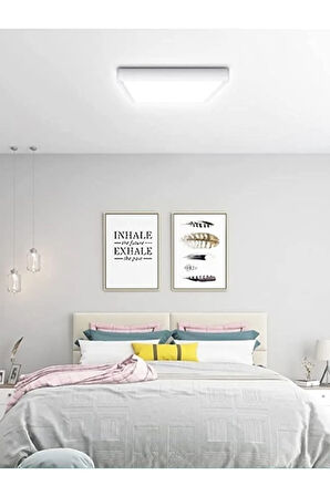 Sıva Üstü Led Aydınlatma, 60x60 Led Panel 60 Watt, 25m2-30m2 Alan Aydınlatır, Beyaz Homojen Işık,