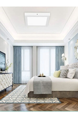 Sıva Üstü Led Aydınlatma, 60x60 Led Panel 60 Watt, 25m2-30m2 Alan Aydınlatır, Beyaz Homojen Işık,