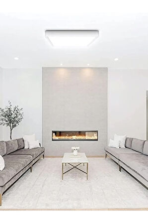 60x60 Sıva Üstü 60 Watt Led Panel, Beyaz Işık 6500k- Beyaz Çerçeve, Homojen Aydınlatma, 60cm X 60cm