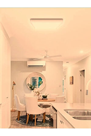 Sıva Üstü 60cm x60cm Led Panel, Mutfak Avize, 60x60 Led Avize, 54 Watt, Homojen Gün Işığı 4000K