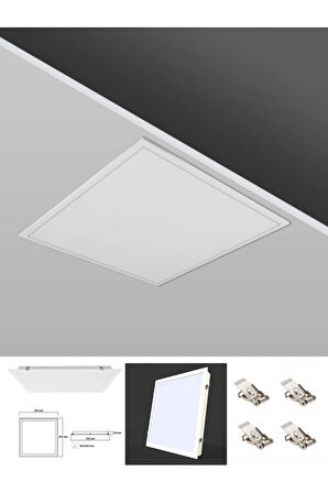 Gömme Led Armatur, Alçıpen Tavan 60x60 Led Panel, Sıva Üstü 60watt Led Panel, Beyaz Işık 6500k-beyaz
