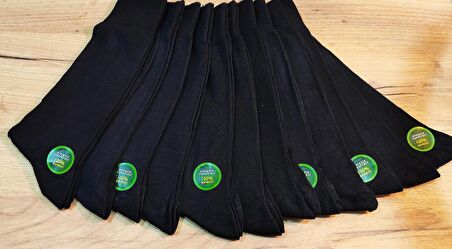 Erkek 12 Çift İnce Yazlık Bambu Klasik Çorap