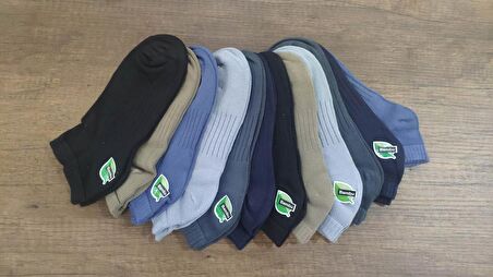 Unisex 12 Çift Yazlık Kaliteli Bambu Patik Çorap Dikişsiz